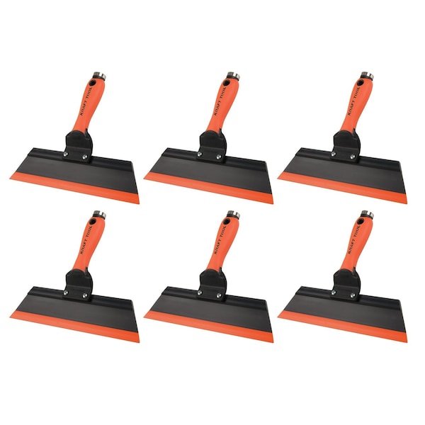 Co. GG242 12 in. Squeegee Trowel with ProForm Soft Grip Handle, 6PK
